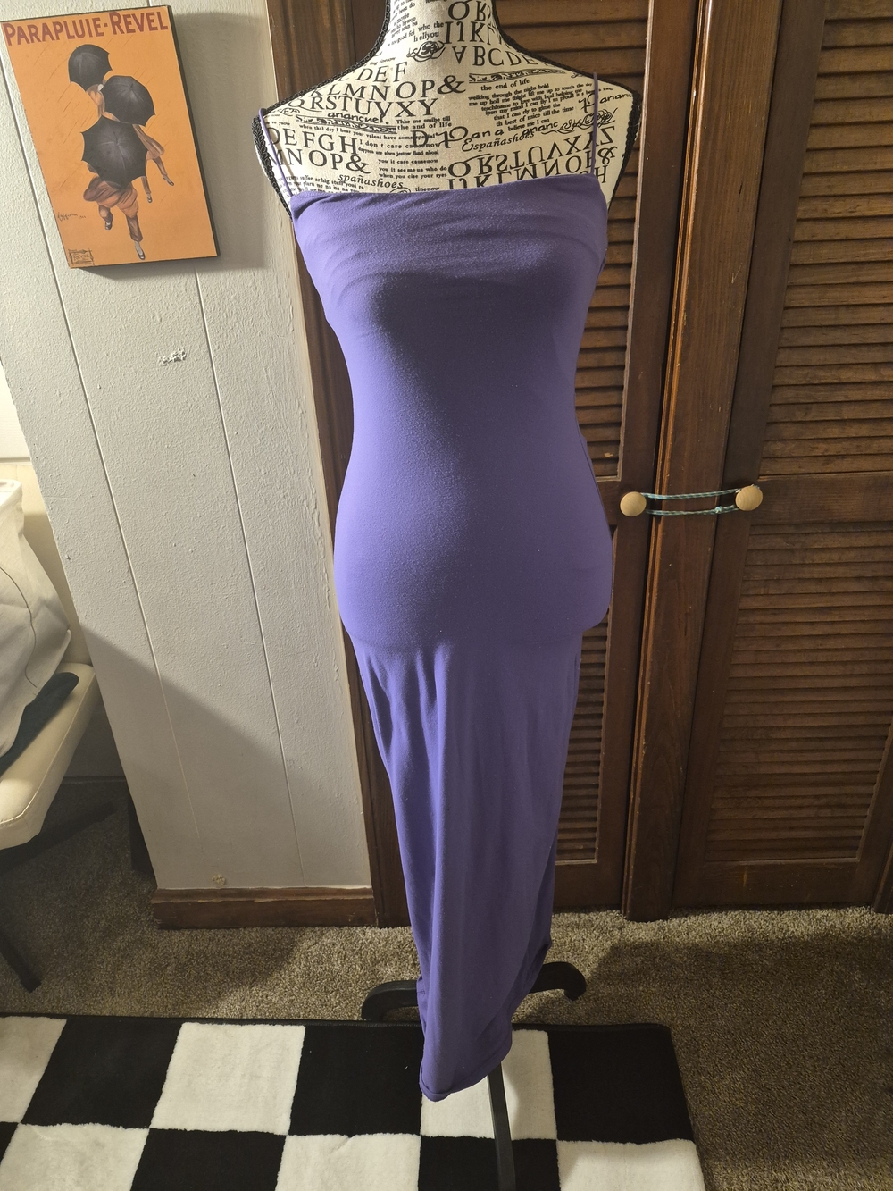 Strapless Purple Maxi Dress - Elegant Tube Silhouette